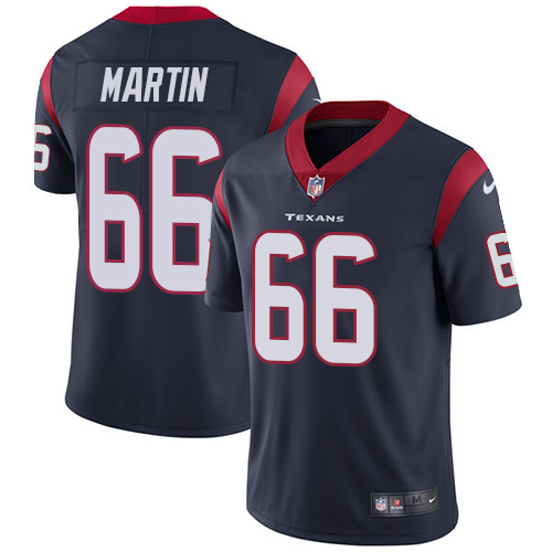 Men's Houston Texans #66 Nick Martin Navy Blue Vapor Untouchable Limited Stitched NFL Jersey